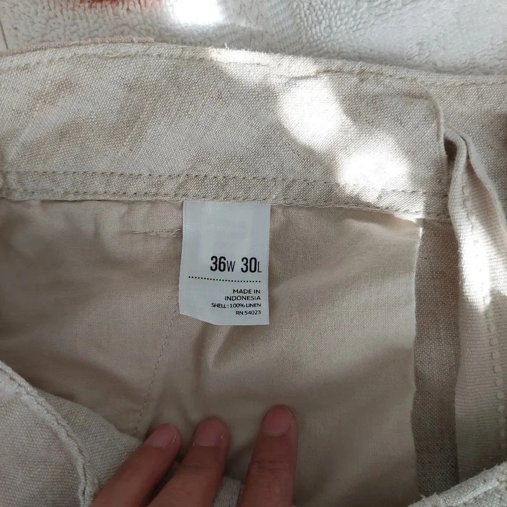Old Navy Wide Leg Linen Pants Size‎ 36
